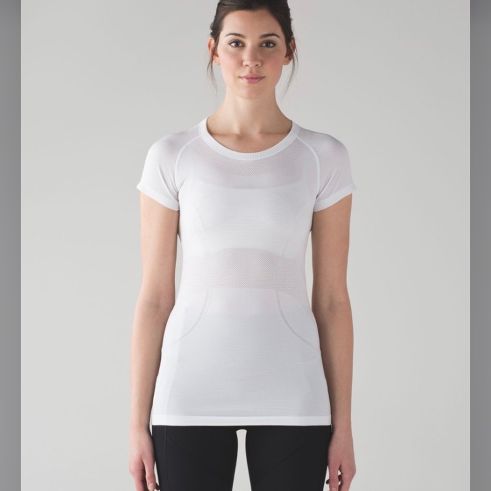 Lululemon swiftly tech white shirt sleeve shirt